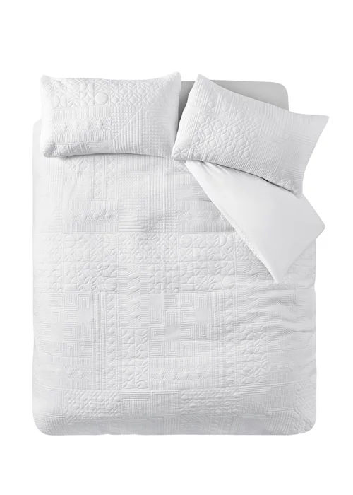 Catherine Lansfield Folkstone Geo Duvet Cover Set - Single Image 4