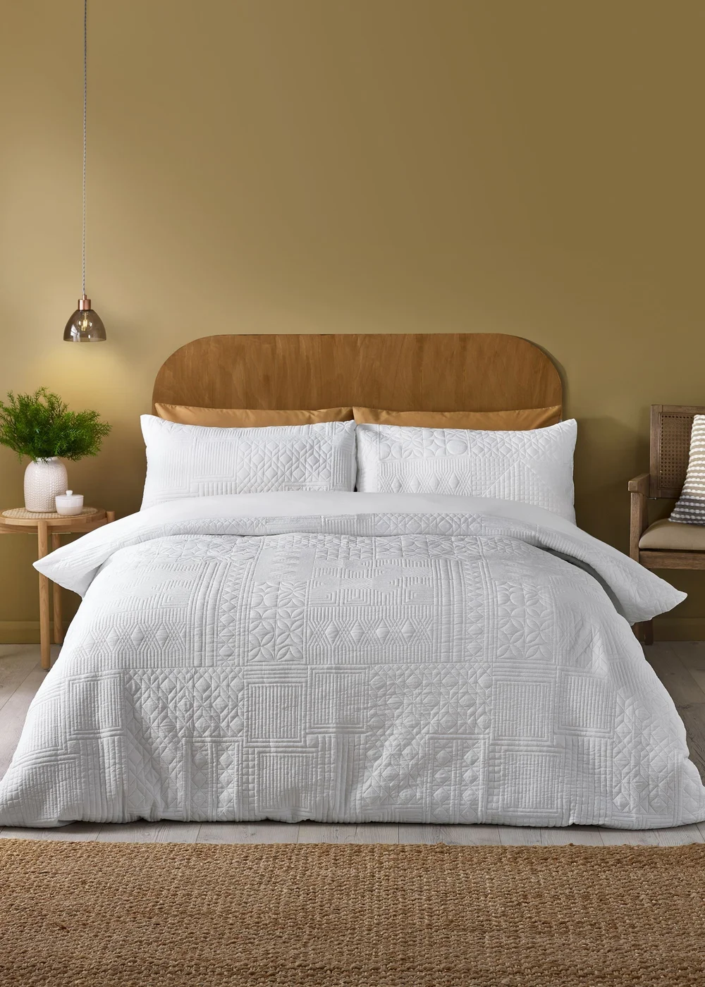 Catherine Lansfield Folkstone Geo Duvet Cover Set - Single Image 1