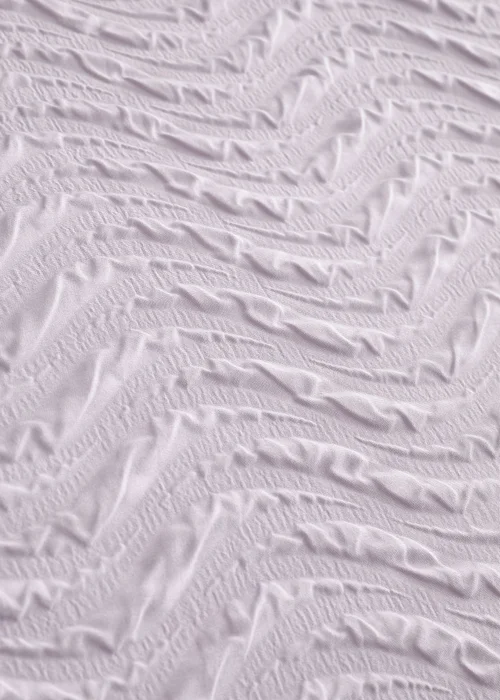 Catherine Lansfield Heatset Wave Duvet Cover Set Lilac - Single Image 4