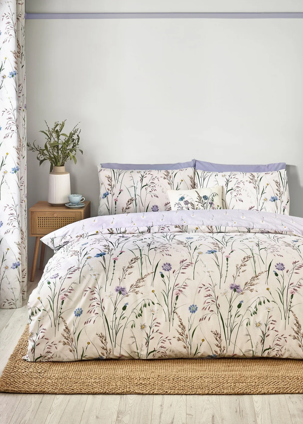 Catherine Lansfield Grasmere Floral Reversible Duvet Cover Set - Single Image 1
