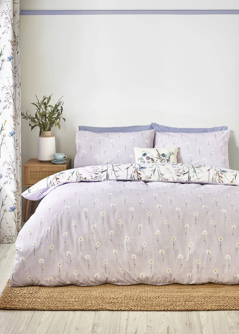Catherine Lansfield Grasmere Floral Reversible Duvet Cover Set - Single Image 2