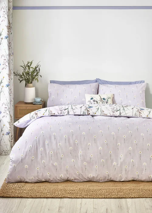 Catherine Lansfield Grasmere Floral Reversible Duvet Cover Set - Single Image 2