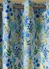 Catherine Lansfield Tilly Floral Fully Reversible Eyelet Curtains Blue - 66W X 90D (168x228cm) Image 4