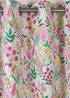 Catherine Lansfield Tilly Floral Fully Reversible Eyelet Curtains Pink - 66W X 90D (168x228cm) Image 4
