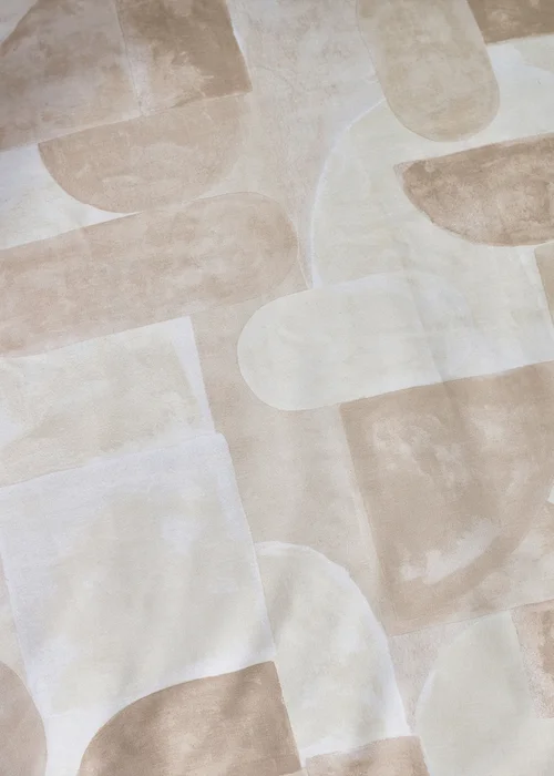 Catherine Lansfield Sloane Geo Reversible Super King Duvet Cover Set Natural - Single Image 4