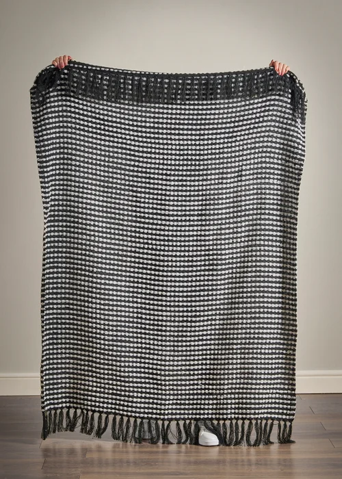 Catherine Lansfield Stab Stitch Blanket Throw (125x150cm) - One Size Image 4