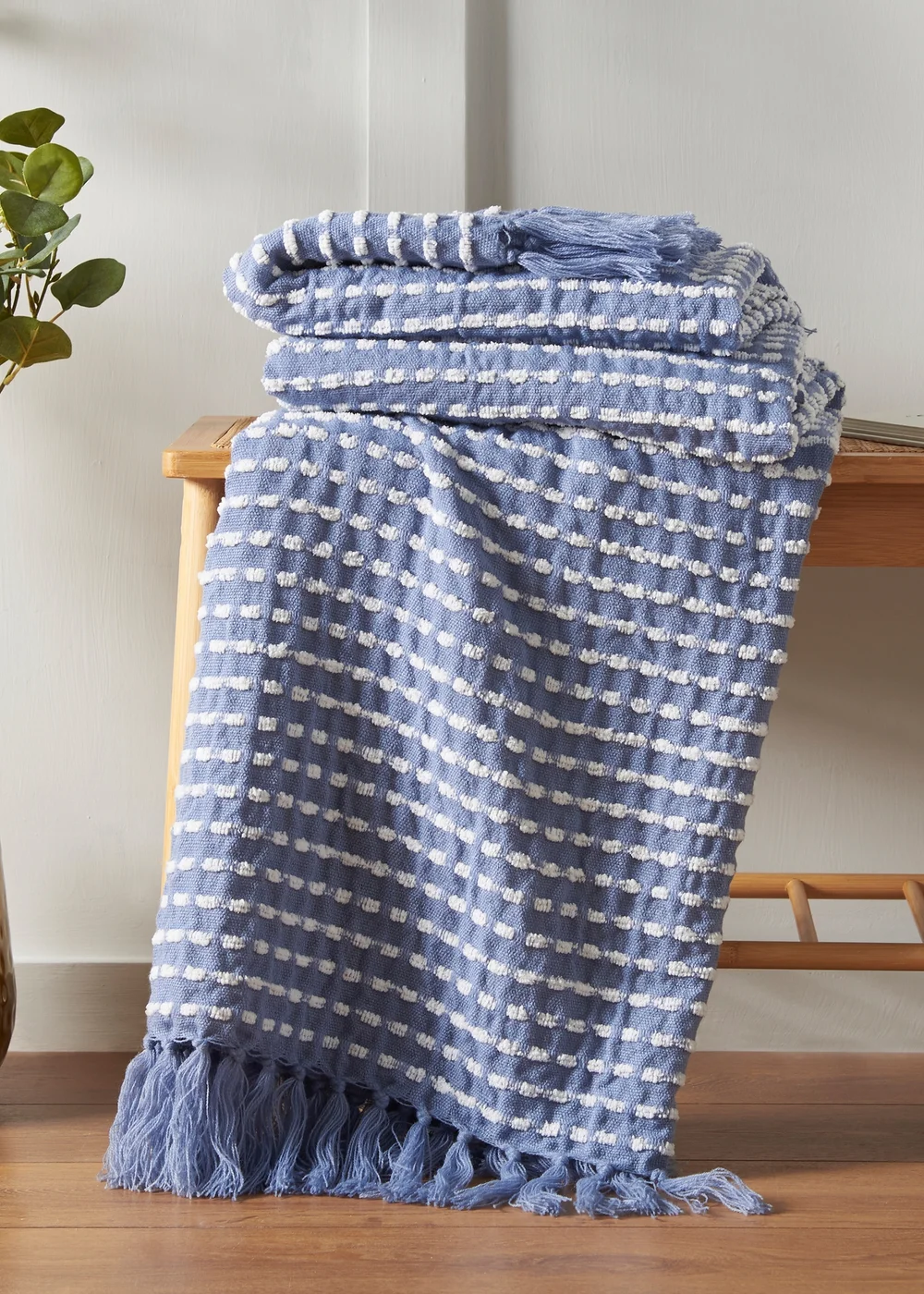 Catherine Lansfield Stab Stitch Blanket Throw (125x150cm) - One Size Image 1