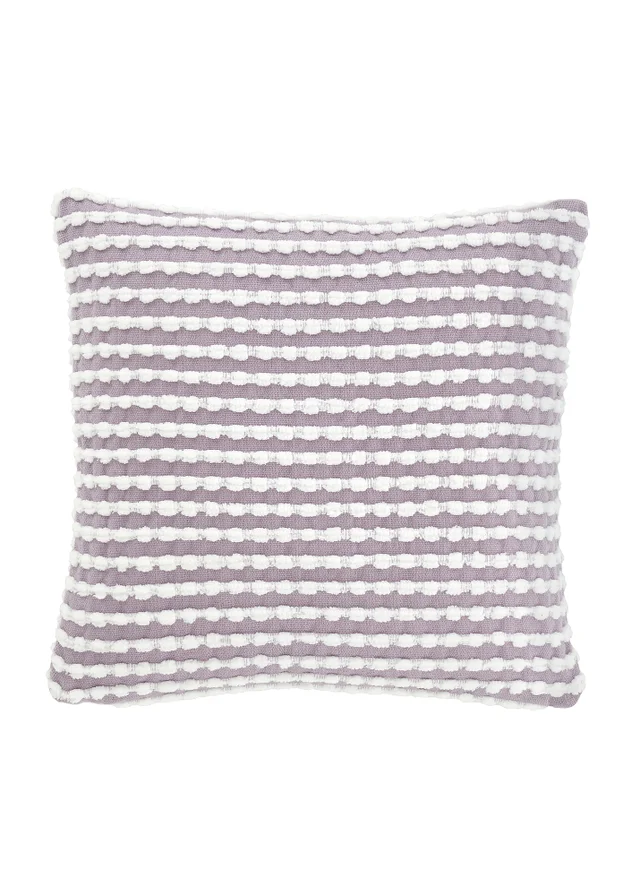 Catherine Lansfield Stab Stitch 43x43cm Cushion Lilac