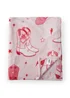 Sassy B Cowgirl Boots Cosy Fleece 200x240cm Oversized Blanket Throw Pink - One Size Image 5