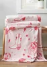 Sassy B Cowgirl Boots Cosy Fleece 200x240cm Oversized Blanket Throw Pink - One Size Image 1