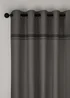Catherine Lansfield Melville Lined Eyelet Curtains Grey - 46X X 72D (116x183cm) Image 1