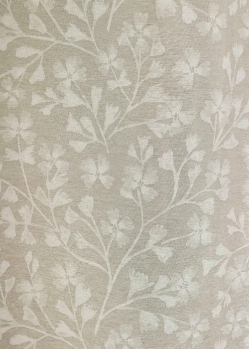 Catherine Lansfield Brooke Floral Lined Pencil Pleat Curtains Natural - 66W X 72D (168x183cm) Image 3