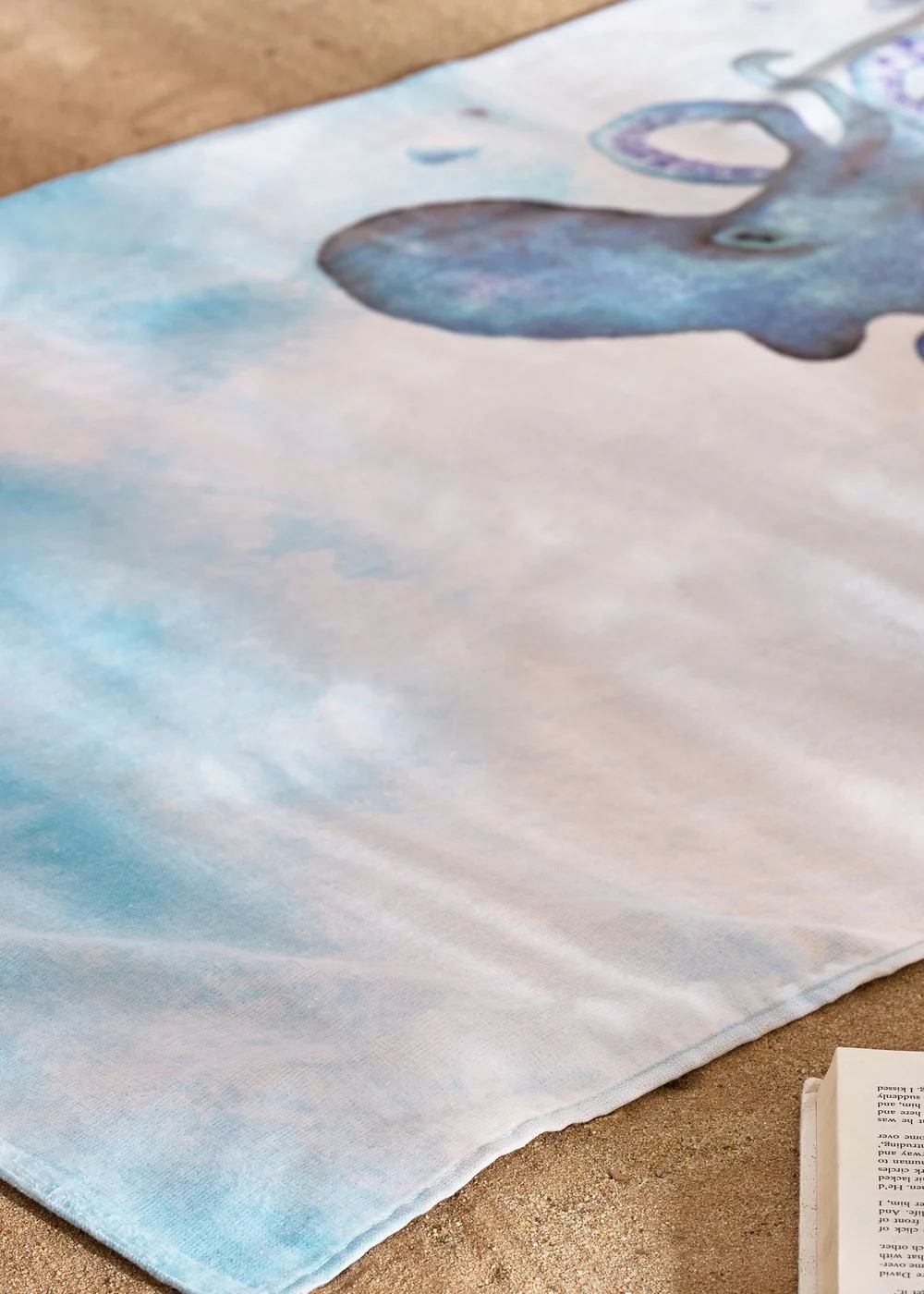 Catherine Lansfield Octopus Cotton Beach Towel - One Size Image 2