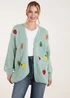 Blue Vanilla Sage Embroidery Fruit Cardigan - Small/Medium Image 1