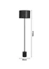 BHS Wych Marble Base Floor Lamp Black (150cm x 35cm) - One Size Image 6