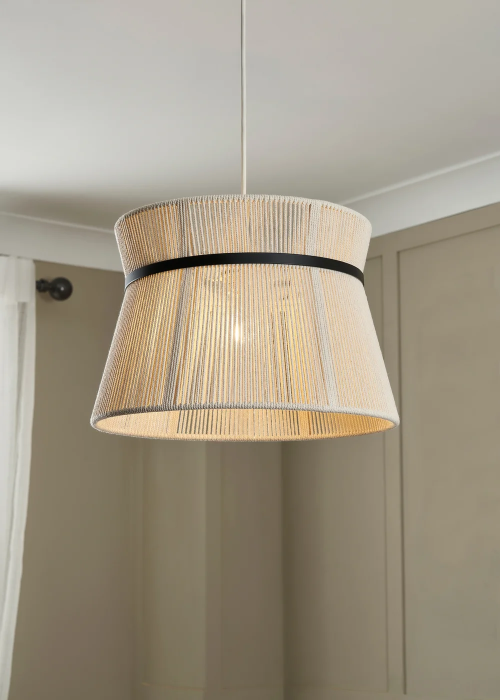 BHS Bahia String Bound Double Easyfit Natural (24cm x 35cm) - One Size Image 1