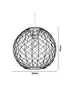 BHS Ecton Wire Ball Easyfit Black (31cm x 34cm) - One Size Image 6