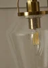 BHS Athea Brass & Bubble Glass Table Lamp (47cm x 23cm) - One Size Image 4