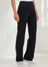 Cotton Traders Black Soft Touch Stretch Yoga Pants - 22/L27 Image 2