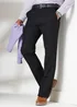 Cotton Traders Black Flat Front Supreme Easy-Care Trousers - 48/L27 Image 4
