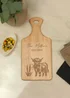 Personalised Memento Company Highland Cow Brown Paddle Chopping Board - One Size Image 2