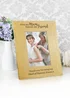 Personalised Memento Company 'First My Mum Forever My Friend' 6x4 Oak Finish Photo Frame - One Size Image 3