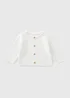 Baby Cream Knitted Cardigan (Newborn-23mths) - Up to 1 Month Image 1
