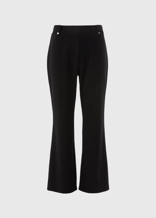 Et Vous Black Mini Ribbed Trousers - Size 24 29 leg Image 3
