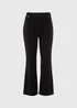 Et Vous Black Mini Ribbed Trousers - Size 24 29 leg Image 3