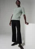 Et Vous Black Mini Ribbed Trousers - Size 24 29 leg Image 2