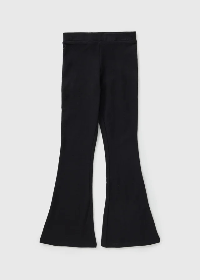 Girls Black Flare Leggings (7-15yrs)