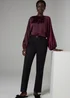 Et Vous Black Snaffle Trousers - Size 10 29 leg Image 1