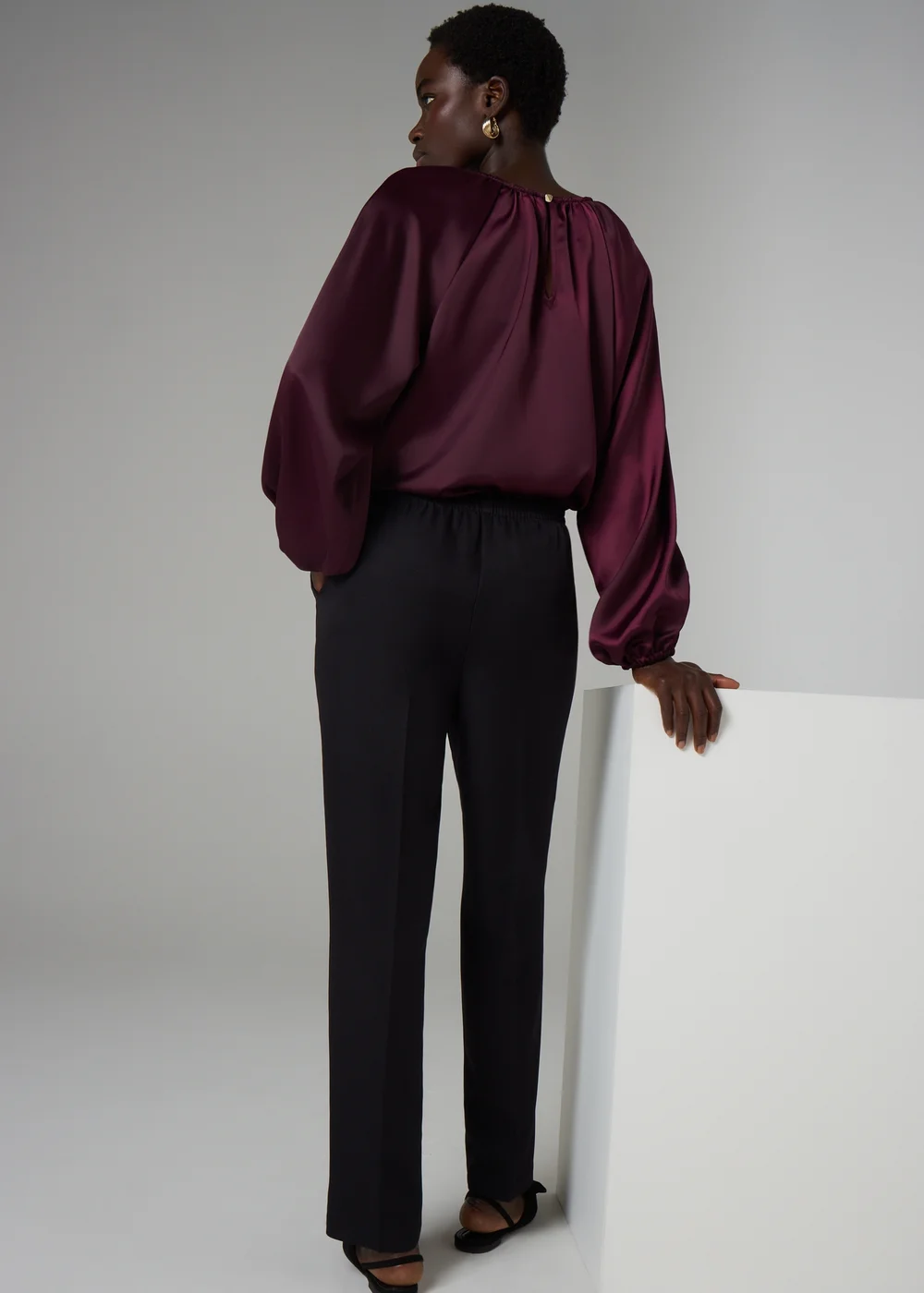 Et Vous Black Snaffle Trousers - Size 10 29 leg Image 2