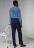Et Vous Navy Snaffle Trousers - Size 08 29 leg Image 3