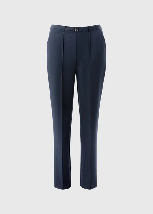 Et Vous Navy Snaffle Trousers - Size 08 29 leg Image 4
