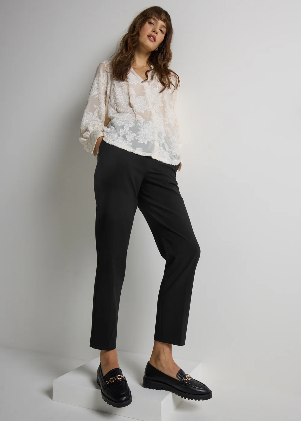 Et Vous Long Length Straight Leg Trousers - Size 22 33 leg Image 1
