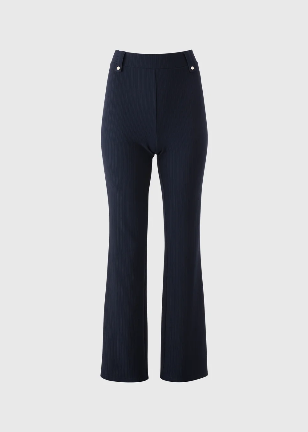 Long Navy Bootcut Trousers - 16/L33 Image 3