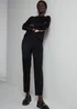 Et Vous Black Bengaline Petite Trousers - Size 08 27 leg Image 1