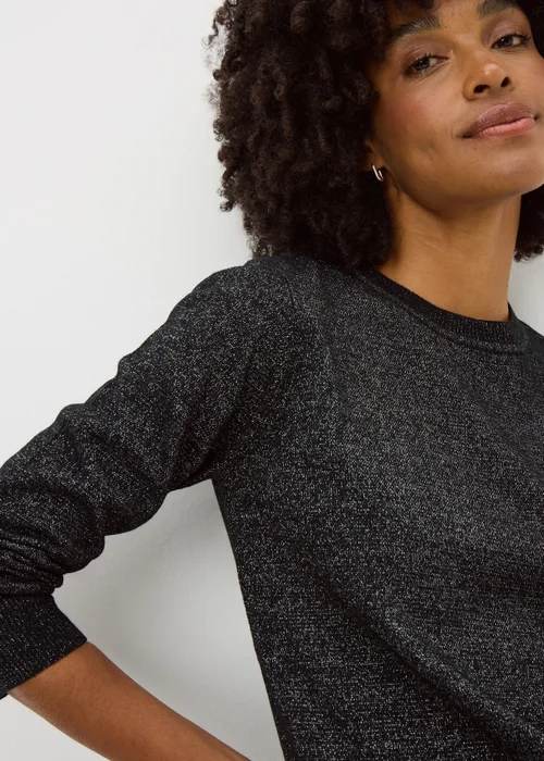 Black Soft Lurex Jumper - 8 Image 3