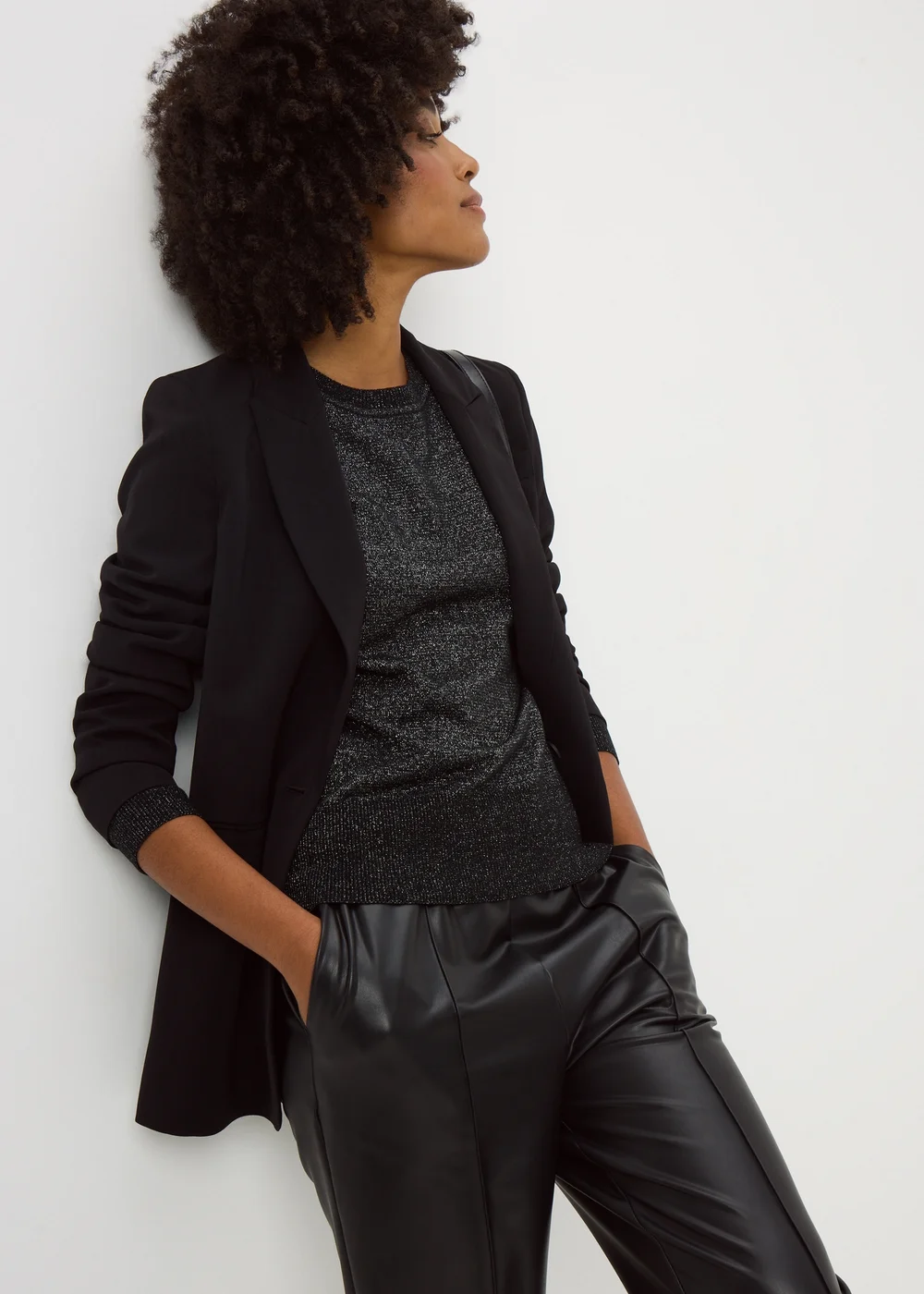 Black Soft Lurex Jumper - 8 Image 2