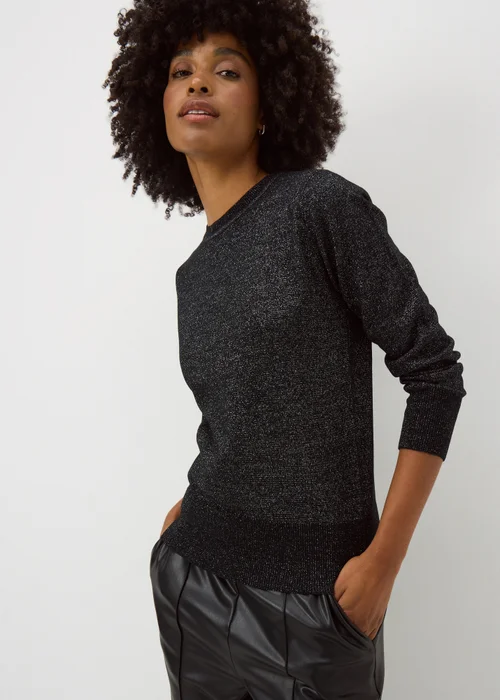 Black Soft Lurex Jumper - 8 Image 1