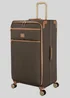 IT Luggage Dark Brown Tan Trim Suitcase - Cabin Image 2