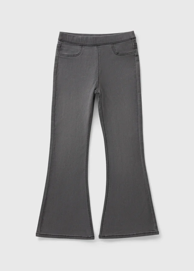 Girls Grey Flare Jeggings (7-15yrs)