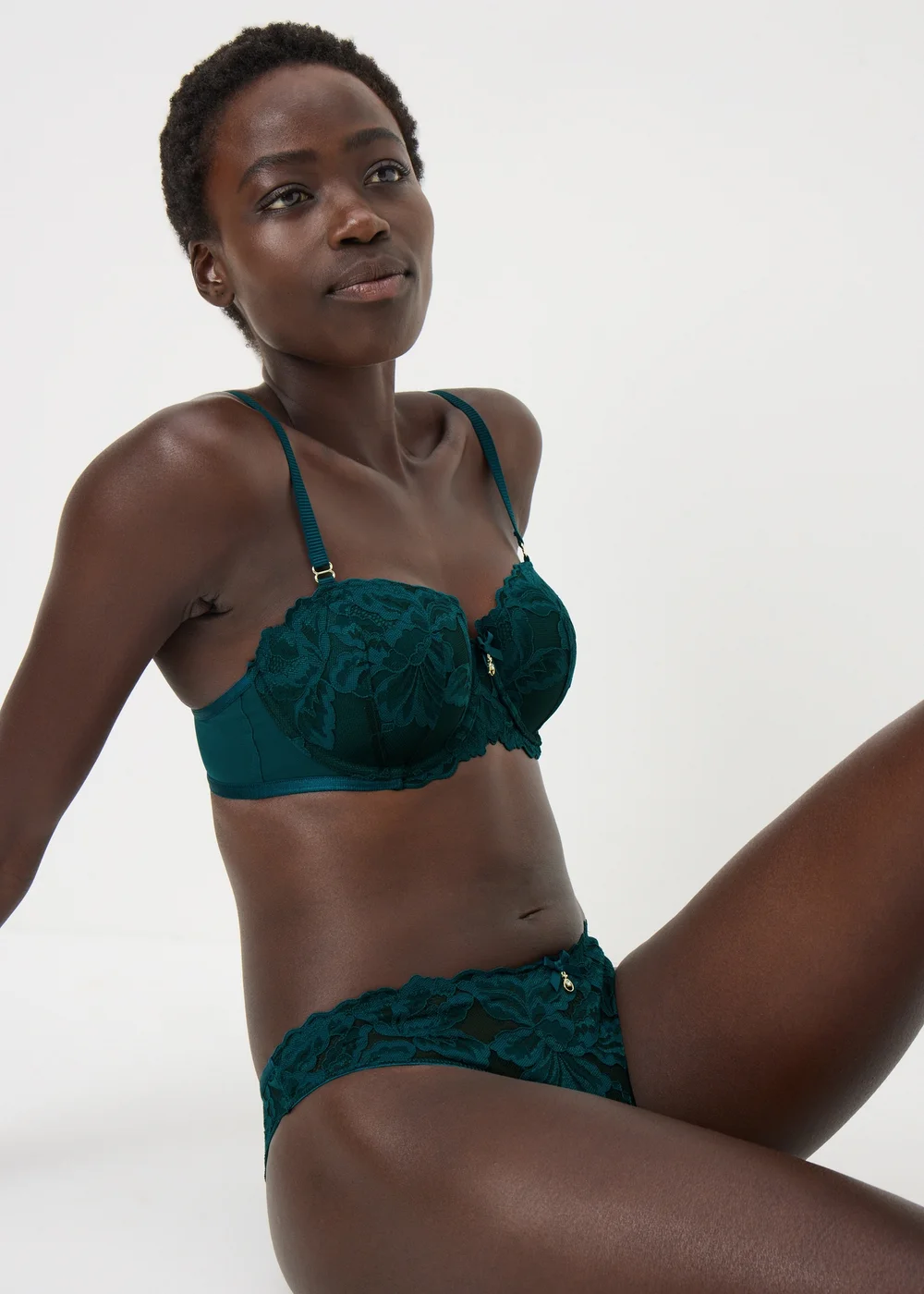 Teal Co Ord Brazilian Knickers - Size 22 Image 2