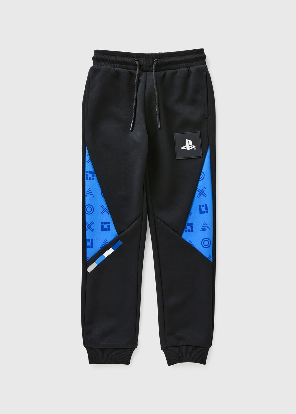 Boys Black Playstation Track Jogging Bottoms (5-13yrs) - Age 7 Years Image 1