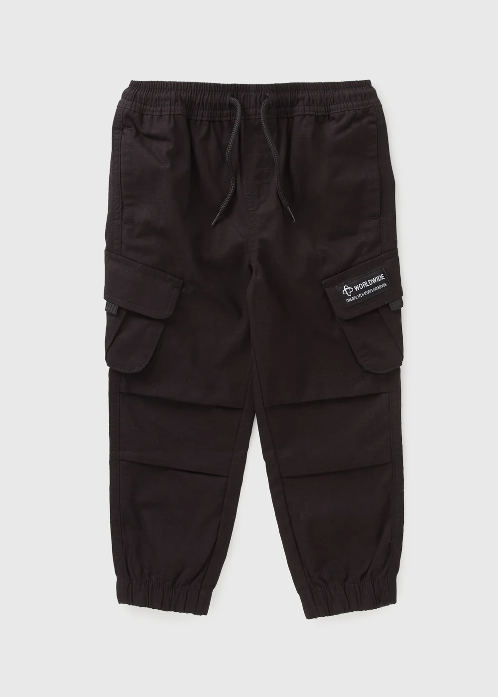 Boys Black Ripstop Cargo Trousers (1-7yrs) - 1 to 1 half years Image 1