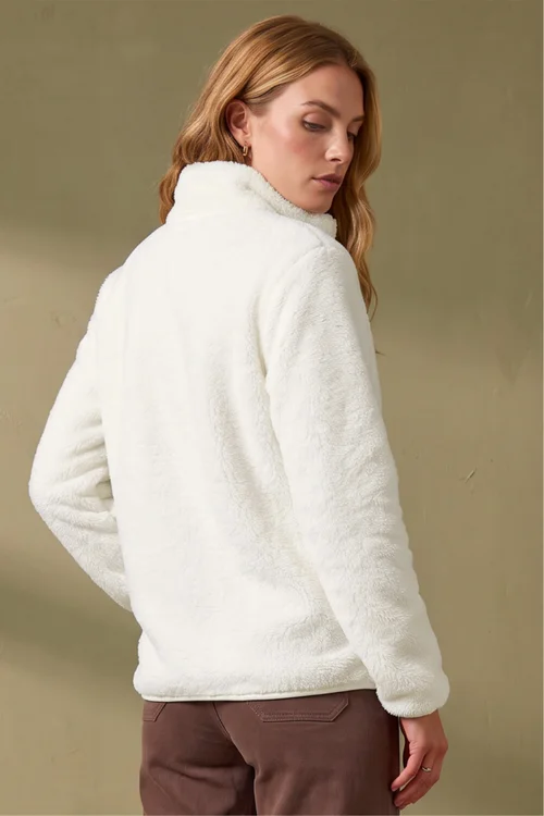 Roman White Soft Sherpa Fleece Jacket - XL Image 3