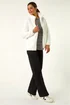 Roman White Soft Sherpa Fleece Jacket - XL Image 1