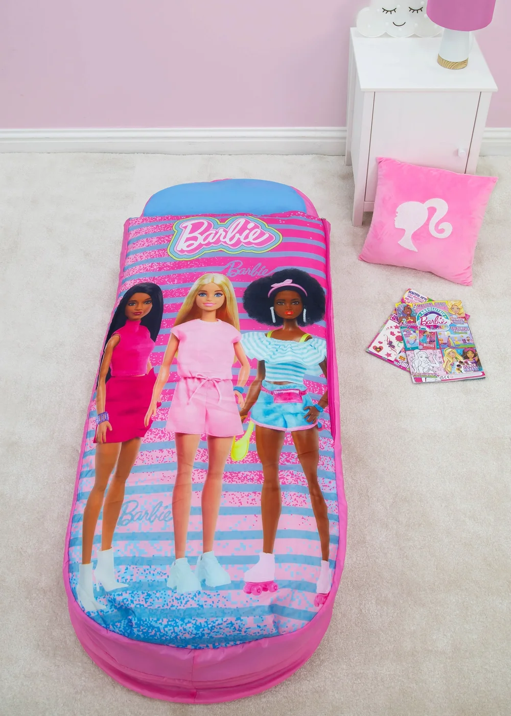 Barbie Inflatable Sleeping Bag Ready Bed - One Size Image 1