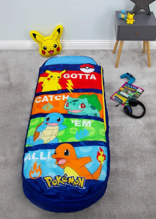 Pokemon Catch Inflatable Ready Bed Sleeping Bag - One Size Image 1